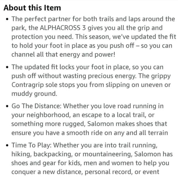 Salomon ALPHACROSS 3 W - Picture 8 of 10